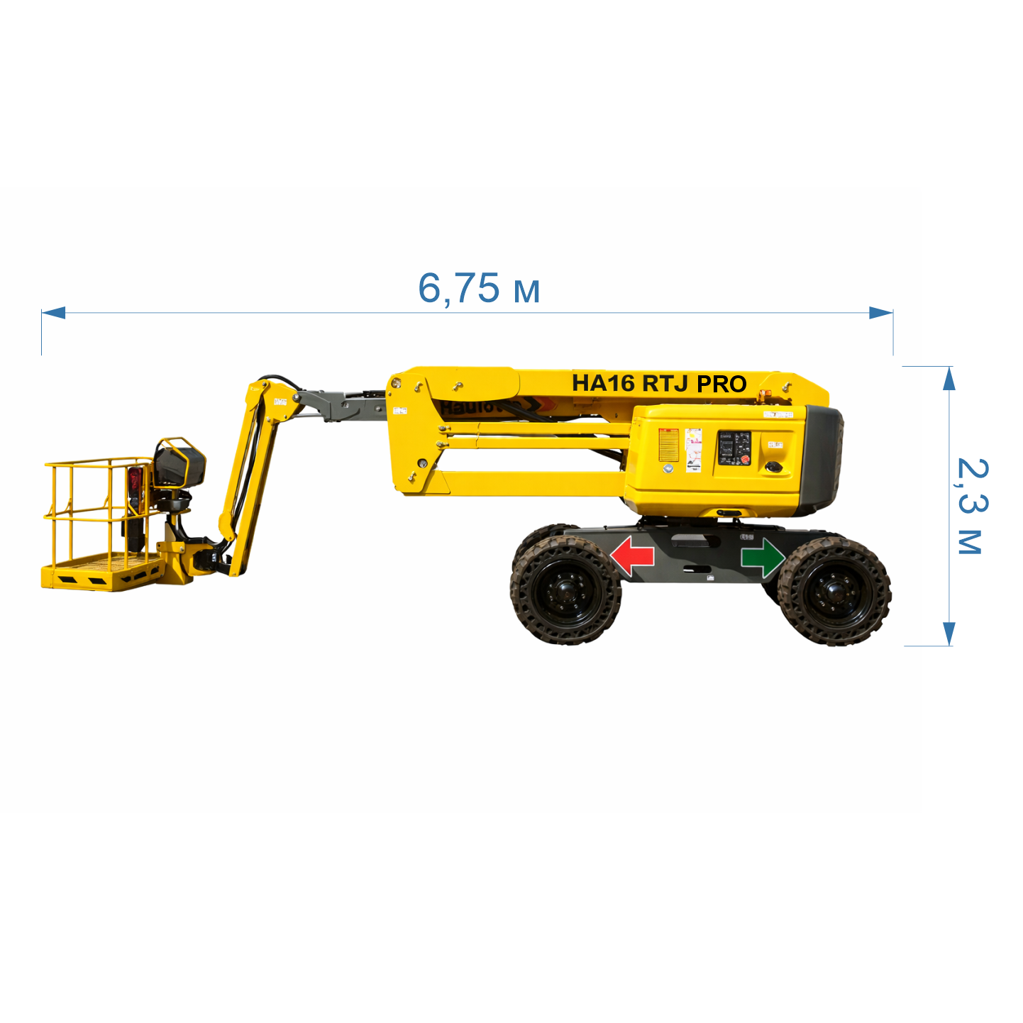Коленчатый дизельный подъемник Haulotte HA16RTJ PRO