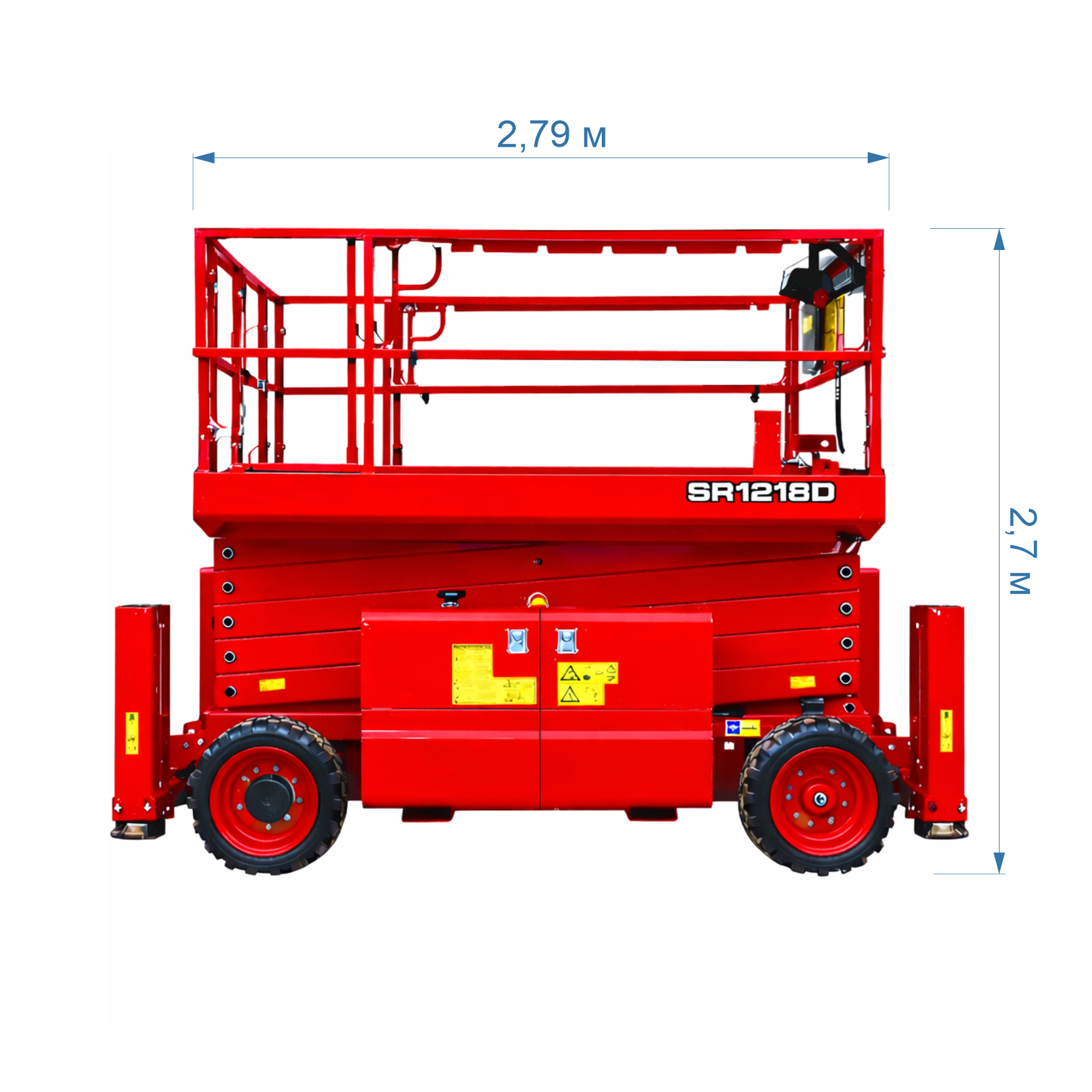 Ножничный дизельный подъемник LGMG SR1218D