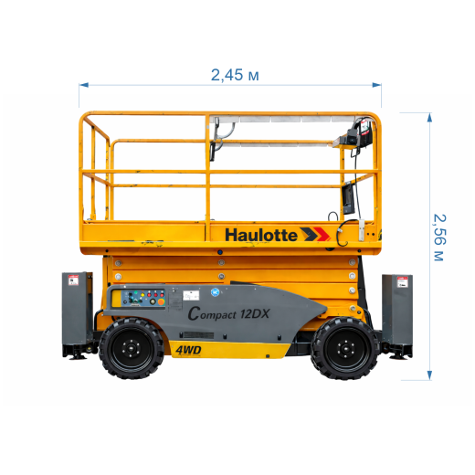 Ножничный дизельный подъемник Haulotte Compact 12DX